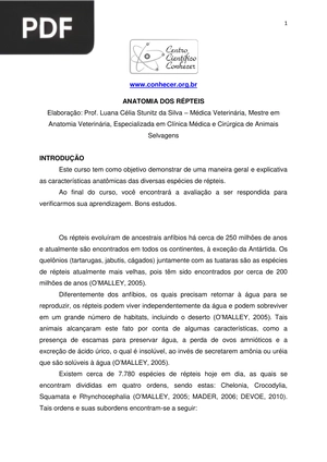 Anatomia dos Répteis