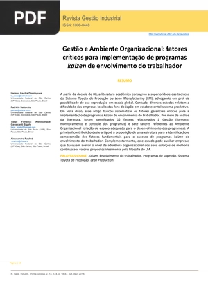 Gestão e Ambiente Organizacional
