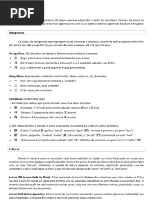 Introdução Ao Kanji