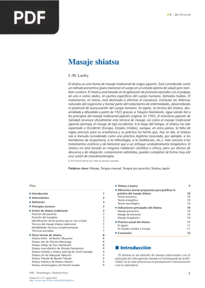 Masaje Shiatsu