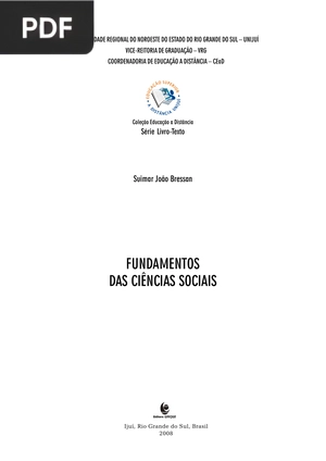 Fundamentos das ciências sociais