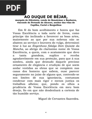D. Quixote de La Mancha