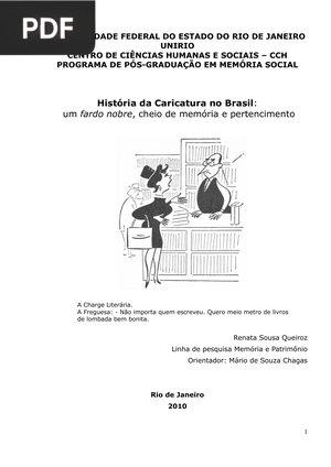 História da Caricatura no Brasil: um fardo nobre, cheio de memória e pertencimento