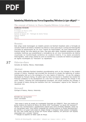 História na Nova Espanha/México (1750-1850)