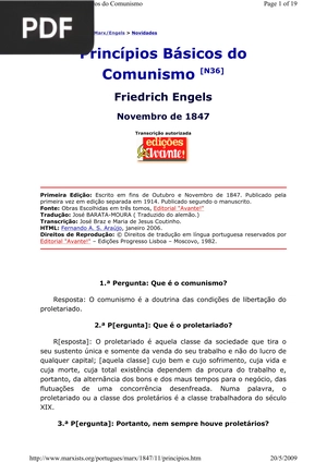 Princípios Básicos do Comunismo