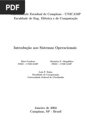 Introdução aos Sistemas Operacionais