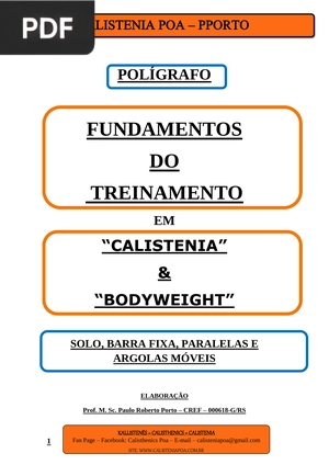 Fundamentos do treinamento em calistenia and bodyweigth