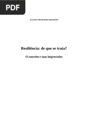 Resiliência: de que se trata?