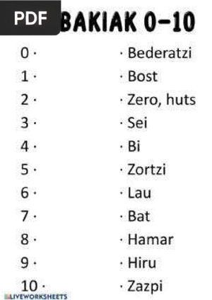 Zenbakiak 0-10