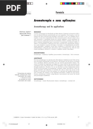 Aromaterapia e suas aplicações