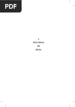 A Doutrina De Buda