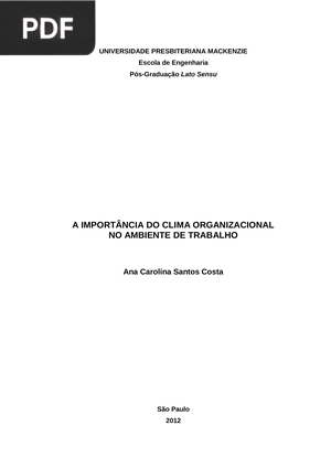 A Importância do Clima Organizacional no Ambiente de Trabalho
