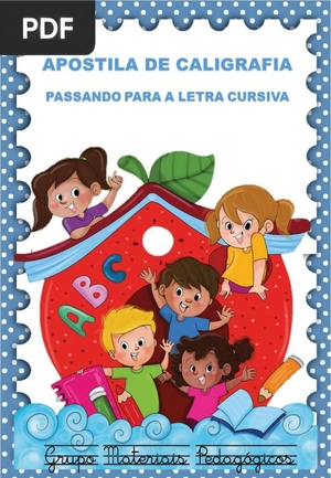 Aspostila de caligrafia: Passando para letra cursiva