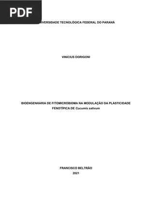 Bioegenharia de fitomicrobioma na modulação da plasticidade fenotípica de Cucumis sativum
