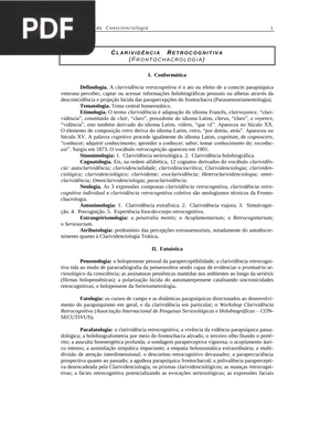 Clarividencia Retrocognitiva (Artigo)