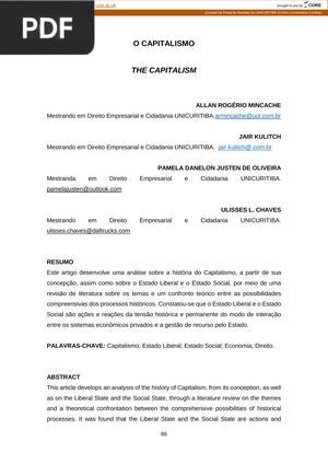 O capitalismo