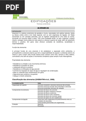 Alvenarias