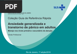 Ansiedade generalizada e transtorno de pânico em adultos