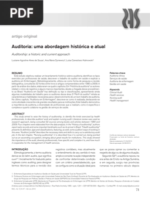 Auditoria: uma abordagem histórica e atual (Artigo)