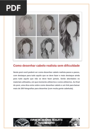 Como desenhar cabelo realista sem dificuldade