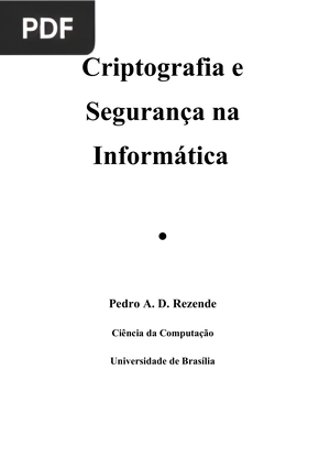 Criptografia e Segurança na Informática