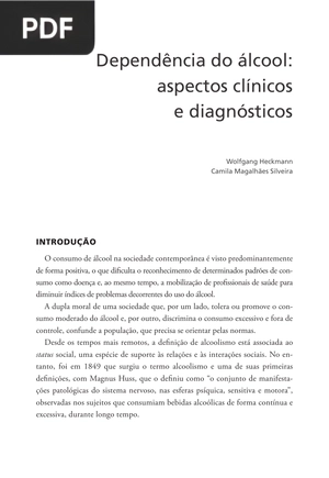 Dependência do álcool: aspectos clínicos e diagnósticos