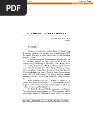 Engenharia genética e bioética