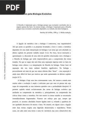 Excursões pela Biologia Evolutiva