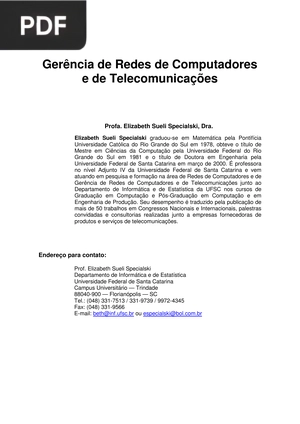 Gerência de Redes de Computadores e de Telecomunicações