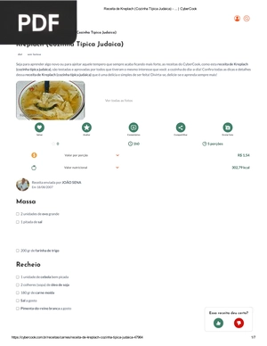 Kreplach (Cozinha Típica Judaica)