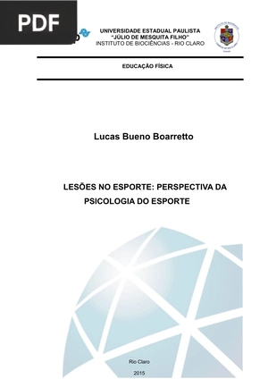 Lesões no esporte: perspectiva da psicologia do esporte