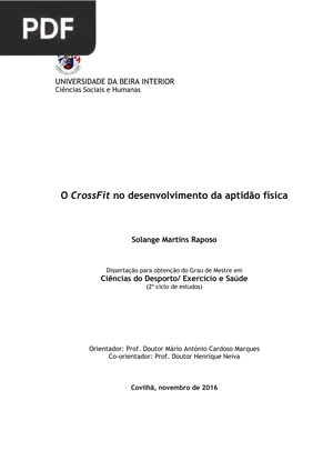 O CrossFit no desenvolvimento da aptidão física