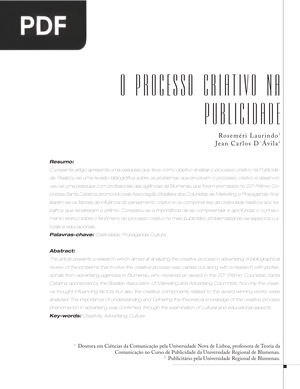 O processo criativo na publicidade