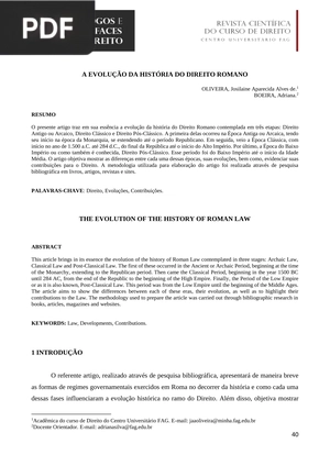 A evolução da história do direito romano
