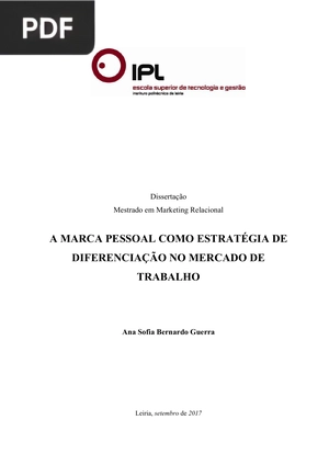 A marca pessoal como estratégia de diferenciação no mercado de trabalho