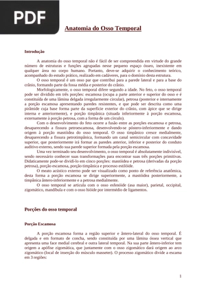 Anatomia do Osso Temporal