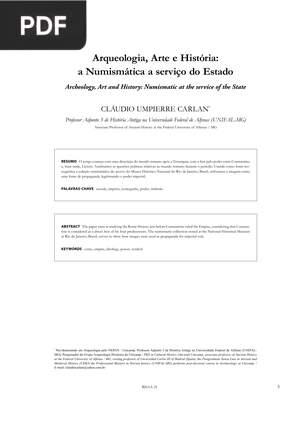 Arqueologia, Arte e História: a Numismática a serviço do Estado