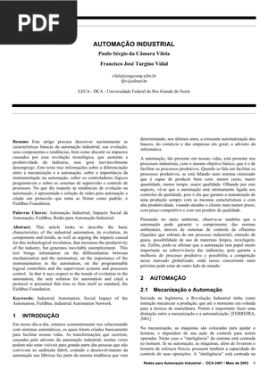 Automação Industrial (Artigo)