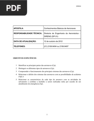 Conhecimentos Básicos de Aeronaves