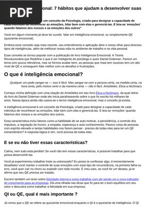Inteligência emocional: 7 hábitos que ajudam a desenvolver suas emoções (Artigo)