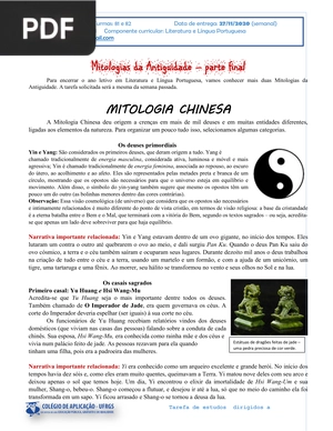 Mitologia Chinesa (Artigo)