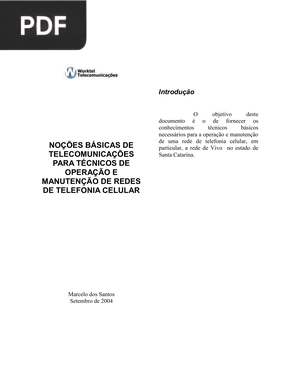 Noções de telecomunicações para técnicos de operação e manutenção de redes de telefonia celular
