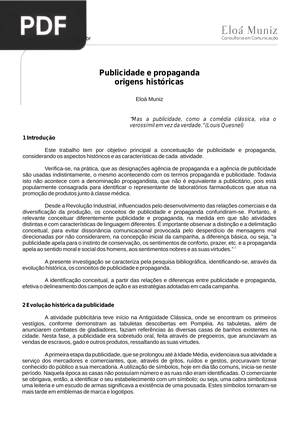 Publicidade e propaganda origens históricas