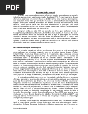 Revolução industrial (Artigo)
