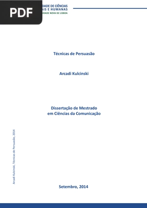 Técnicas de Persuasão