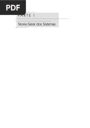 Teoria Geral dos Sistemas