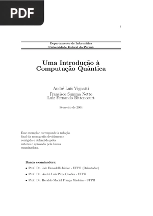 Uma Introdução à Computação Quântica