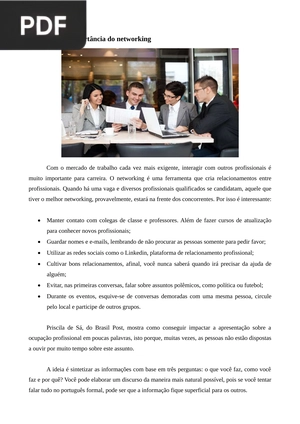 A importância do networking (Artigo)