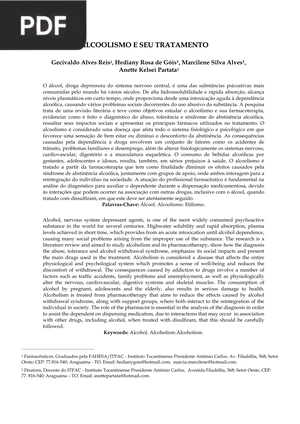 Alcoolismo e seu tratamento