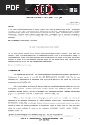 A origem do cross training e sua evolução (Artigo)